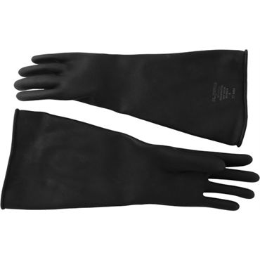 Mister B Thick Industrial Rubber Gloves 9, черные